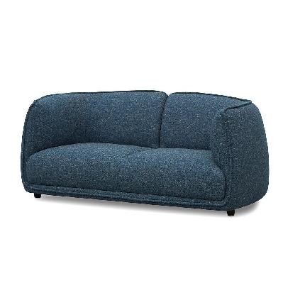 chapman 2 seater fabric sofa - dark blue 