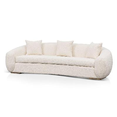 howard 3 seater sofa - ivory white boucle 