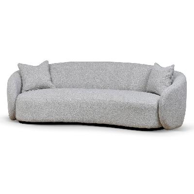 trevor 3 seater fabric sofa - clay grey 