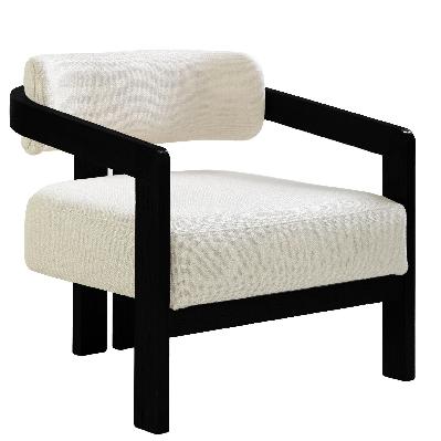malene black armchair - linen 