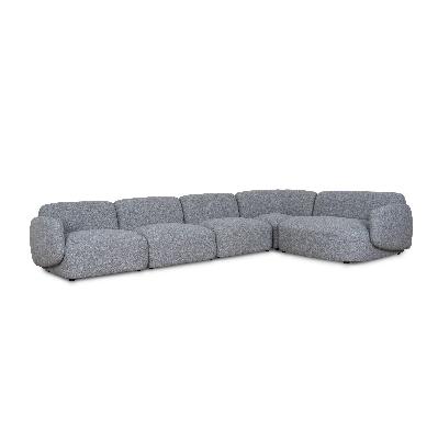 gosling right chaise modular sofa - glacier grey