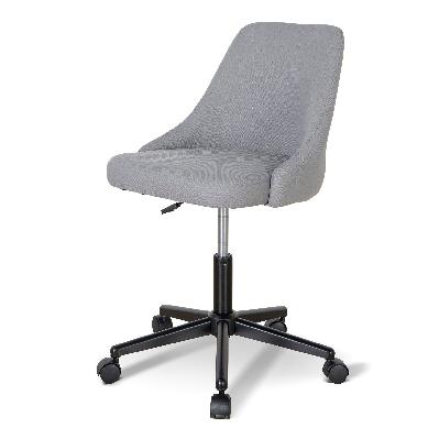 ernesto grey fabric office chair - black base