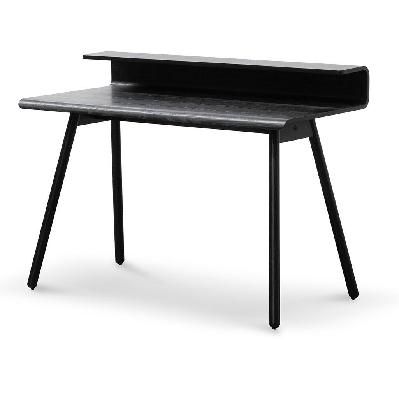 belinda wooden home office desk - full black 