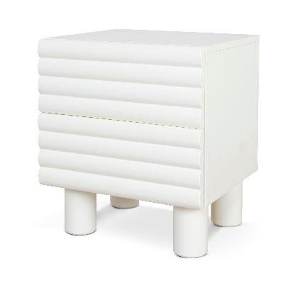 vasuda 48cm bedside table - white