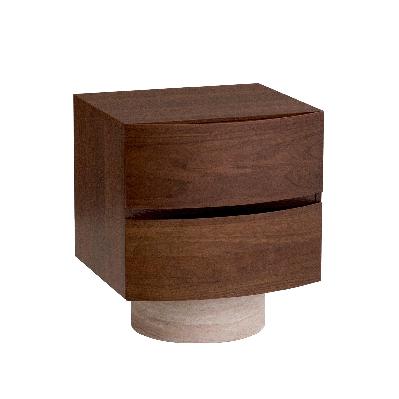dorit bedside table - walnut
