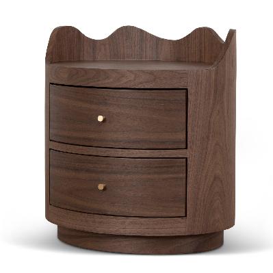 wina 51cm bedside table - walnut