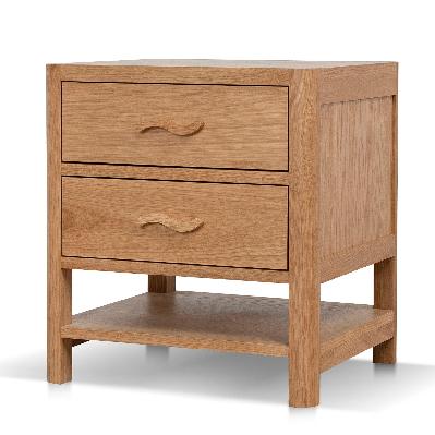 chippendale 50cm bedside table - natural