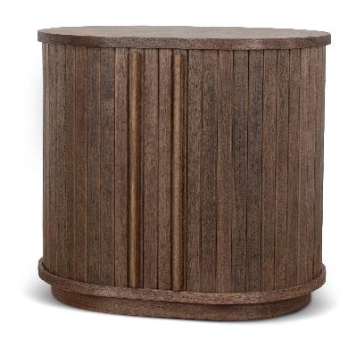 linea 55cm side table - walnut