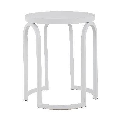 hardin oak side table - full white 