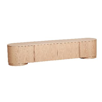 anja 2.2m tv entertainment unit - natural 