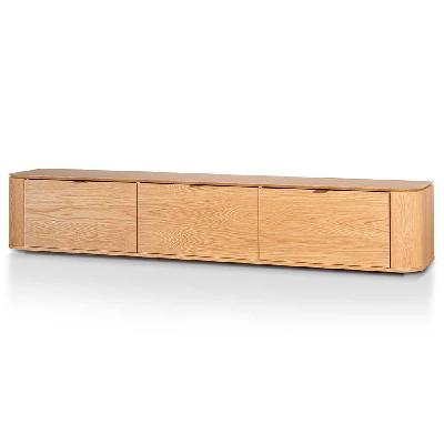 curve 2.4 tv entertainment unit - natural oak 