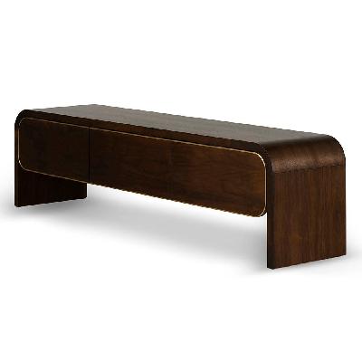 boran 2m tv entertainment unit - walnut 