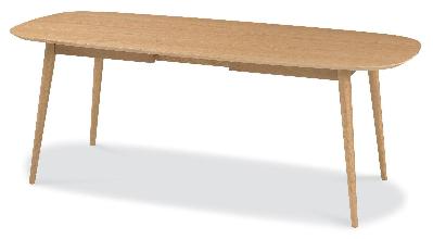 johansen extendable oak dining table - natural