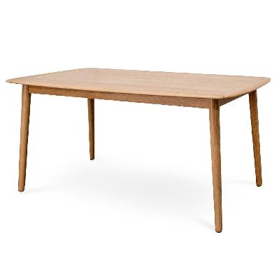 kenston 1.6m oak fix dining table