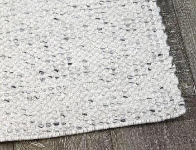 kobe flatweave wool rug silver - 200 x 290cm 