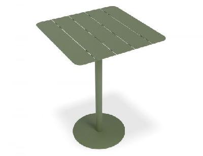 roku high bar outdoor table - matte eucalyptus green - 65 x 65cm table top 