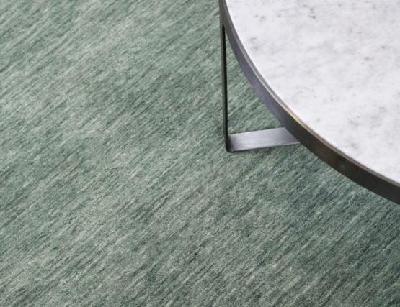 diva handloom knotted wool rug lillypad - 200 x 290cm 