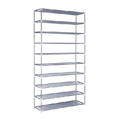 10 tier stackable shoe rack