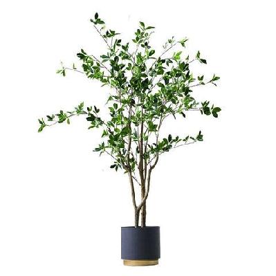 120cm green artificial indoor watercress tree fake plant simulation decorative