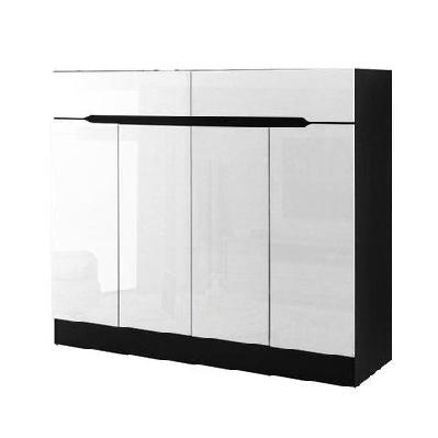 120cm shoe cabinet shoes storage rack high gloss cupboard shelf drawers