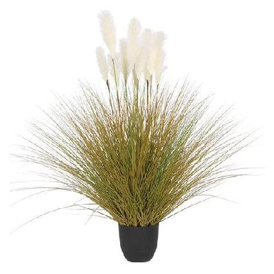 137cm artificial indoor potted reed bulrush grass tree fake plant simulation decorative