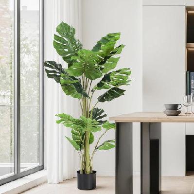 140cm artificial monstera tree faux trees indoor decor artificial plants lifelike plant 1.4m