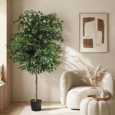 180cm artificial ficus tree faux trees indoor decor artificial plants lifelike plant 1.8m