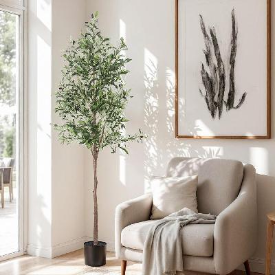 180cm artificial olive tree faux trees indoor decor artificial plants lifelike plant 1.8m