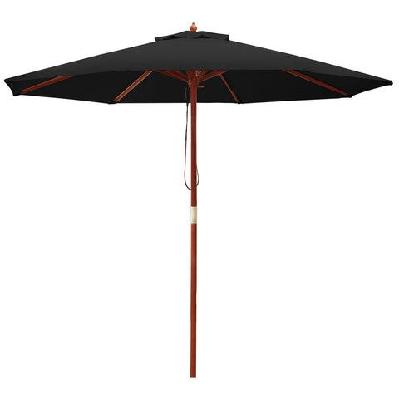 2.7m outdoor pole umbrella cantilever stand garden umbrellas patio black