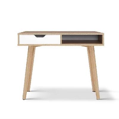 2 drawer wood computer desk