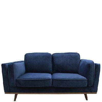2 seater sofa sofa in soft blue velvet lounge set for living room couch with wooden frame