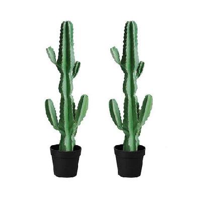 2x 105cm green artificial indoor cactus tree fake plant simulation decorative 6 heads