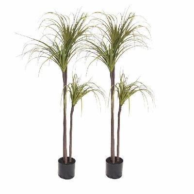 2x 145cm green artificial indoor dragon blood tree fake plant decorative