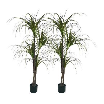 2x 150cm green artificial indoor dragon blood tree fake plant simulation decorative