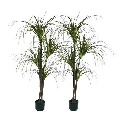 2x 150cm green artificial indoor dragon blood tree fake plant simulation decorative