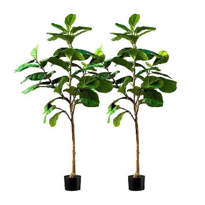 2x 155cm green artificial indoor qin yerong tree fake plant simulation decorative