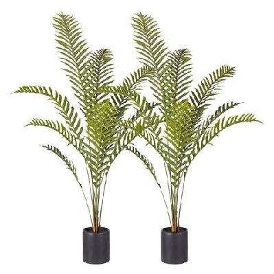 2x 160cm green artificial indoor rogue areca palm tree fake tropical plant home office decor