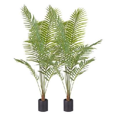 2x 180cm green artificial indoor rogue areca palm tree fake tropical plant home office decor