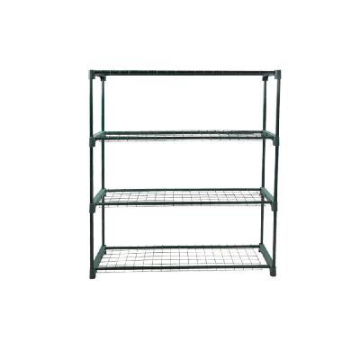 2x 4 tier plant shelve garden greenhouse steel storage shelving frame stand rack