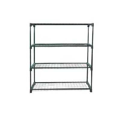 2x 4 tier plant shelve garden greenhouse steel storage shelving frame stand rack