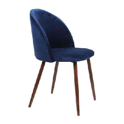 2x dining chairs seat french provincial kitchen lounge chair navy