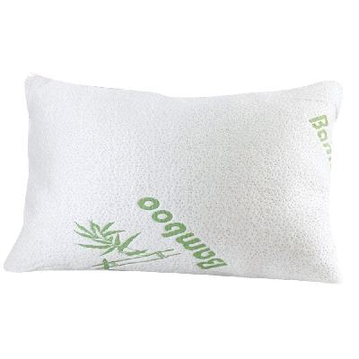 2x dreamz luxury natural memory foam bed pillows bamboo fabric cover 70x40cm