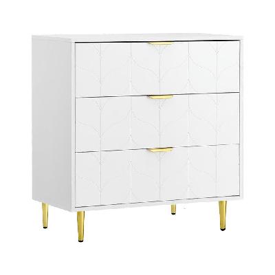 3 chest of drawers lowboy cabinet white