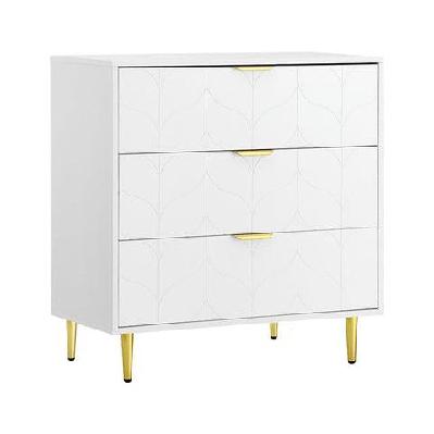 3 chest of drawers lowboy cabinet white