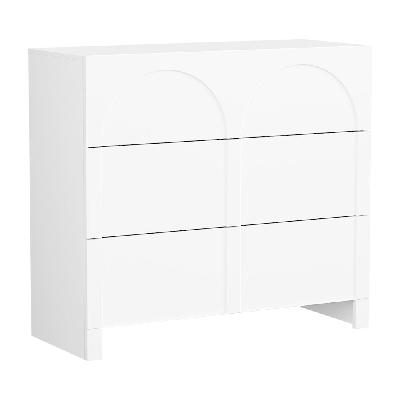 3 chest of drawers lowboy dresser cabinet white