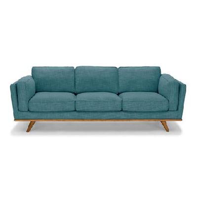 3+2 seater sofa teal fabric lounge set for living room couch with wooden frame
