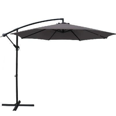 3m outdoor furniture garden umbrella charcoal