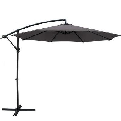 3m outdoor furniture garden umbrella charcoal