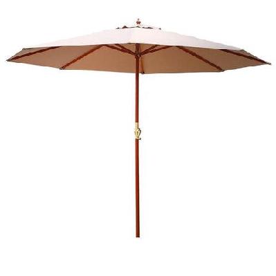 3m outdoor pole umbrella cantilever stand garden umbrellas patio beige