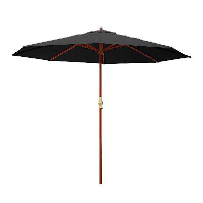 3m outdoor pole umbrella cantilever stand garden umbrellas patio black